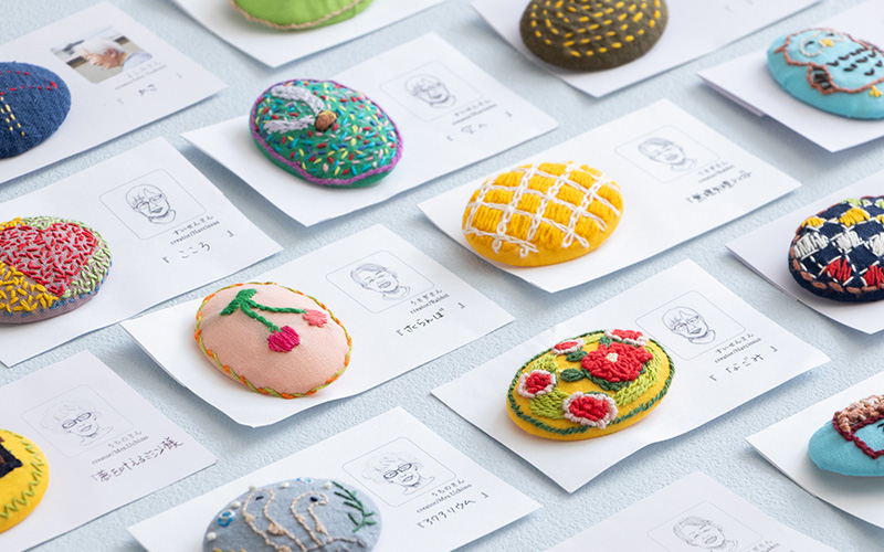 ふろしきSDGsLIFE　ひとめひとめ刺繍ブローチワークショップ