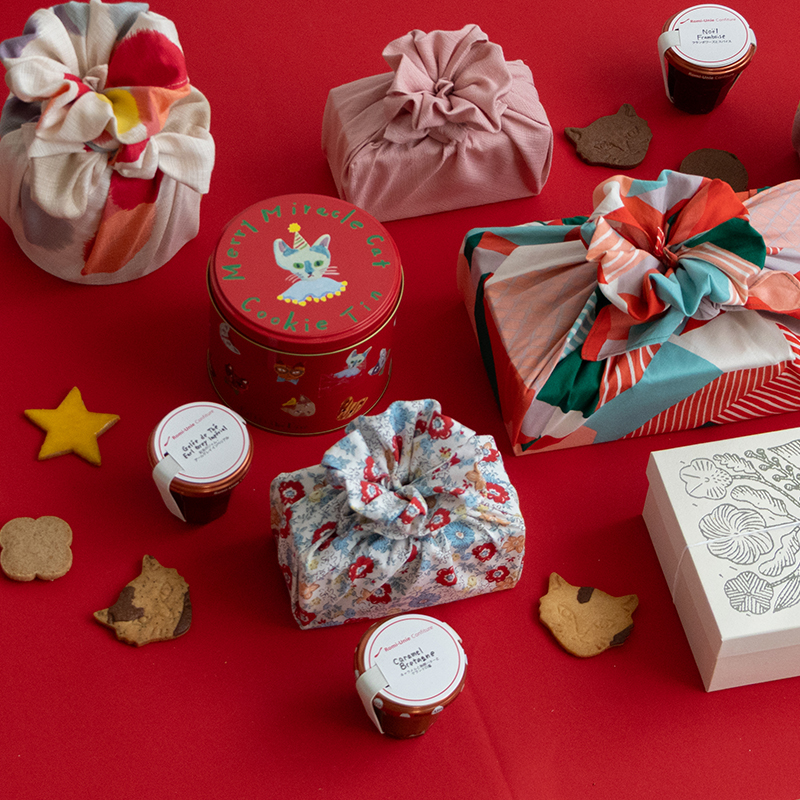 ふろしきラッピング スイーツ