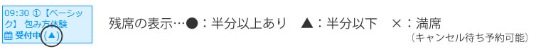 ふろしきワークショップベーシック　残席